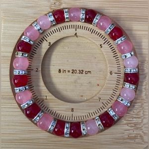 Red and pink bracelet